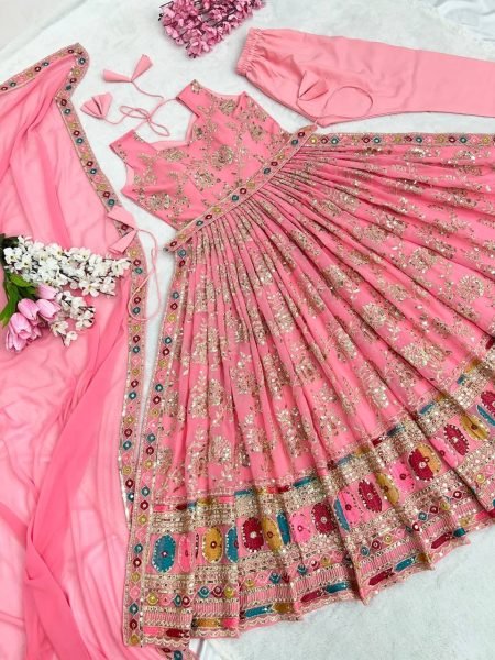 New Faux Georgette New Naira Cut Gown Ready To Wear Collection