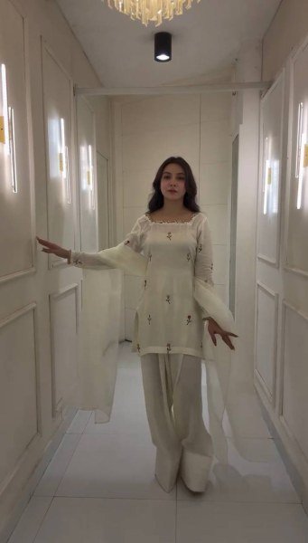 New Heavy Farshi Suit Collection Chinnon Silk with Embroidered Full Sleeves Organza Dupatta Ready to Wear at Best Price Ready To Wear Collection