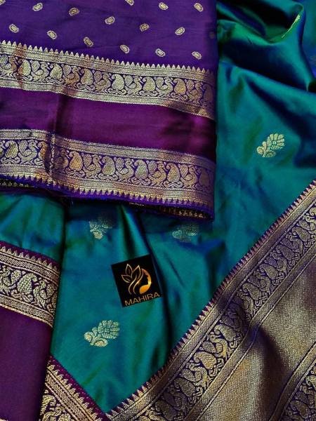 New Kanjivaram Silk Saree with Rich Zari Pallu anfd Running Blouse For Traditional Wear South Indian Saree 