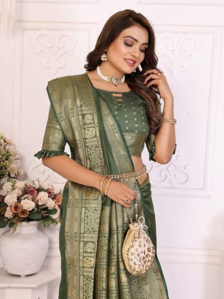 New Launch Couple Combo Set Designer Mens Kurta Pajama Elegant Womens Dola Silk Saree for Wedding   Festive Occasions Couple Combo collection 