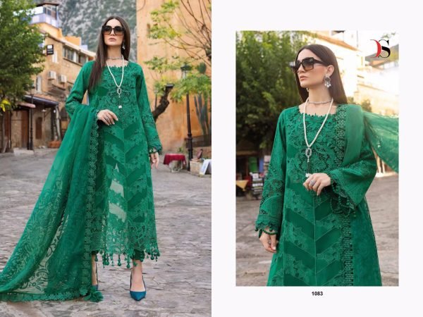 New Launch Designer 3 Piece Cotton Suit with Heavy Embroidery Pakistani Style Exclusive Pakistani Suits Wholesale