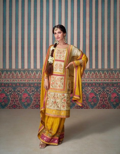 New Launch  Kasturi Real Simar Silk Ensemble by Sayuri Designer Designer Plazzo Salwar Suits Wholesale