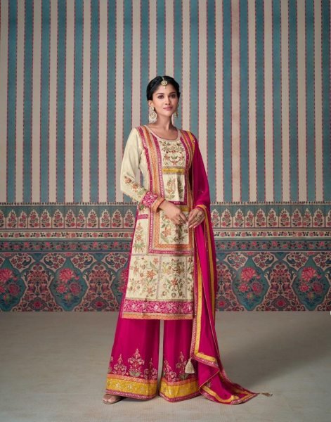 New Launch  Kasturi Real Simar Silk Ensemble by Sayuri Designer Designer Plazzo Salwar Suits Wholesale