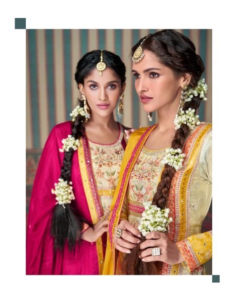 New Launch  Kasturi Real Simar Silk Ensemble by Sayuri Designer Designer Plazzo Salwar Suits Wholesale