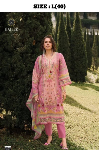 New Launch Pure Ready To Wear Pakistani Linen Suit with Hand Thread Work Digital Prints Pakistani Suits Wholesale