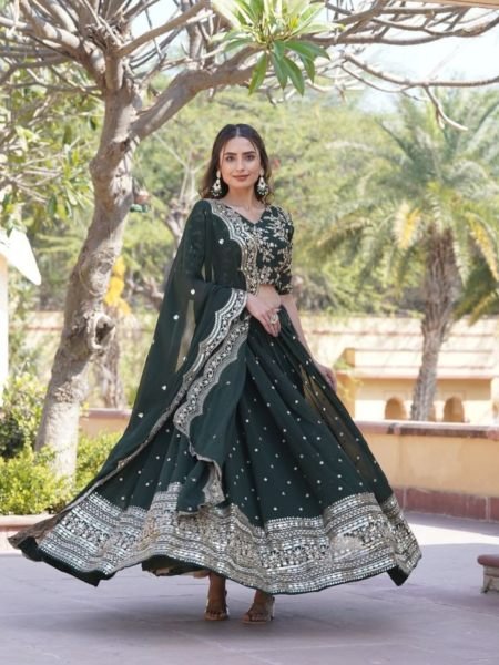 New Launch Sequence Embroidery Work Lehenga Choli  