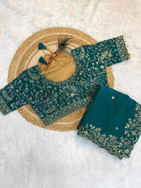 New Launch Space Silk Saree with Heavy Zari Embroidery Stitched Blouse Collection At Manufacturer Rate Designer Wedding Sarees Wholesale