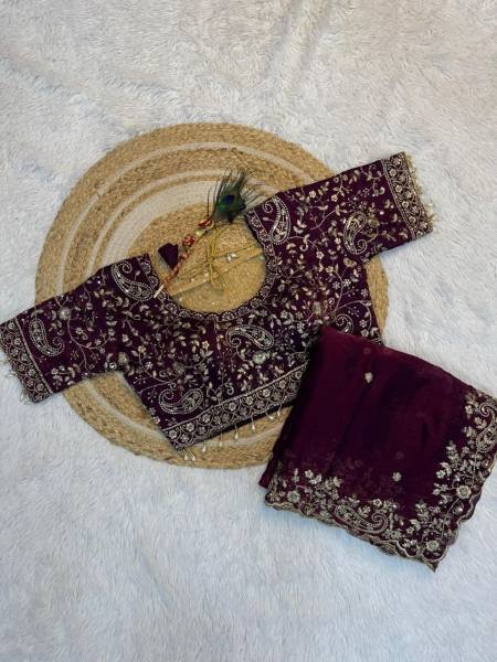 New Launch Space Silk Saree with Heavy Zari Embroidery Stitched Blouse Collection At Manufacturer Rate Designer Wedding Sarees Wholesale