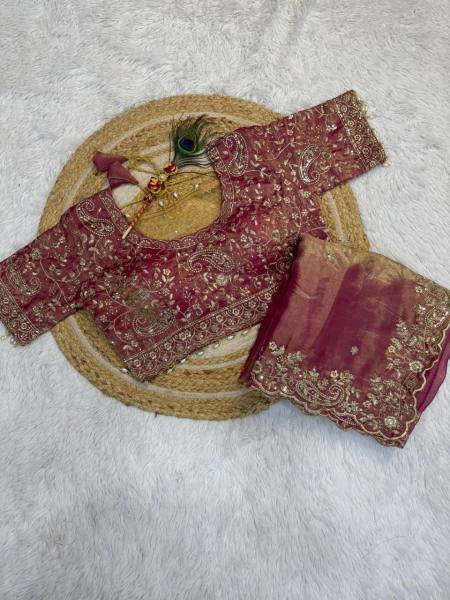 New Launch Space Silk Saree with Heavy Zari Embroidery Stitched Blouse Collection At Manufacturer Rate Designer Wedding Sarees Wholesale