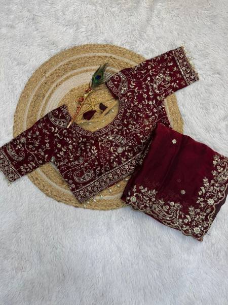 New Launch Space Silk Saree with Heavy Zari Embroidery Stitched Blouse Collection At Manufacturer Rate Designer Wedding Sarees Wholesale