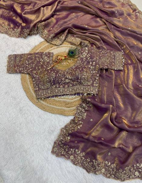 New Launch Space Silk Saree with Heavy Zari Embroidery Stitched Blouse Collection At Manufacturer Rate Designer Wedding Sarees Wholesale