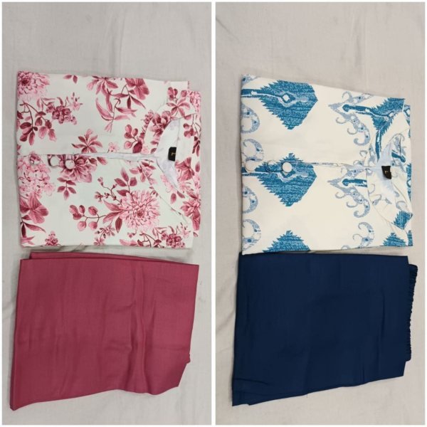 New Launch Twill Rayon Digital Print Top and Plazzo Set Tunics kurti