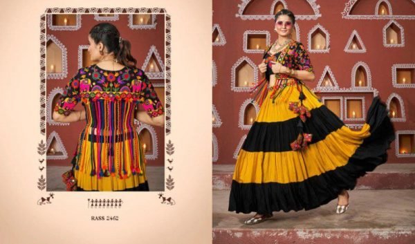 New Navratri Special Stitched Jacket Style Chaniya Choli with Customizable Blouse and 14 Meter Flair Navratri Lehnega Choli