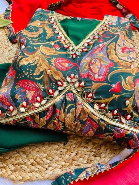 New Summer Special Party Wear Aliya Cut Dresses Pant And Dupatta 3 Piece Kurti Set