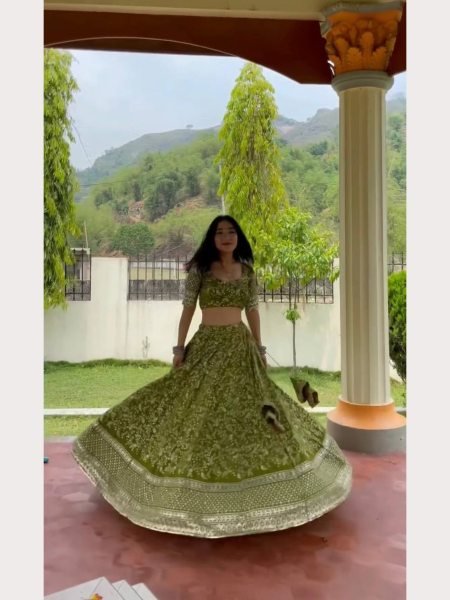 New Wedding Collection Faux Georgette Lehenga Choli  Designer Lehenga Choli