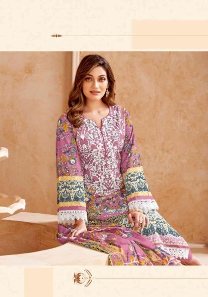 NIGAR Vol 06  Karachi Style Cotton Dress Material Collection Full Set Dress Material