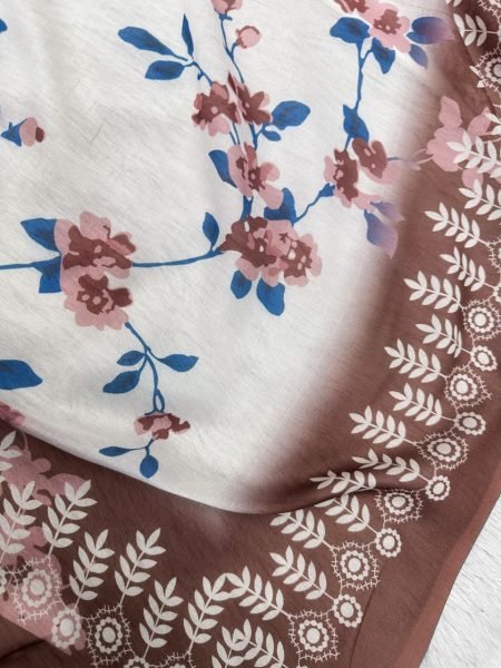 Noor Jahan White Pakistani Cotton Suit with Embroidery &  Printed Dupatta Pakistani Suits Wholesale
