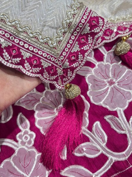 OffWhite Pure Viscose Satin Saree with Sequins Embroidered Lace and Designer Blouse Designer Wedding Sarees Wholesale