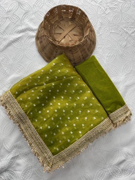 Olive Green Soft Viscose Jacquard Butti Silk Saree at Manufacturer Rate Silk Sarees Wholesale