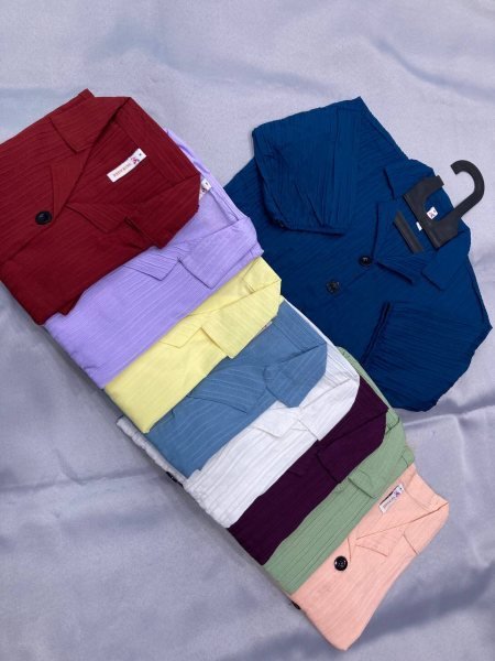 Comfort First Boxy Shirt for Women Cool Striped Fabric in Contemporary Oversized Fit Western Ladies Top Wholesale