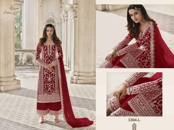 Opulent Red Customised Stitching Pakistani Salwar Suit for Wholesale Supplier   Embroidery Suits Wholesale