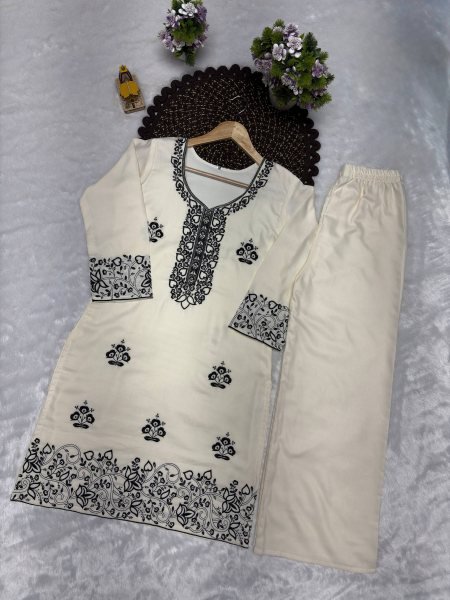 Organic Black Rayon Cotton Top Palazzo Co Ord Set for Festive and Office Wear CO ORD Sets