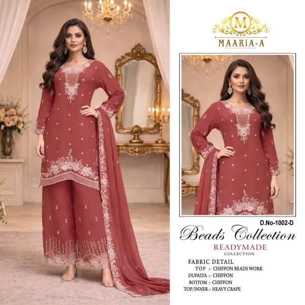 Organic Coral Pink Premium Embroidered Palazzo Set for Festive and Occasion Wear Designer Plazzo Salwar Suits Wholesale