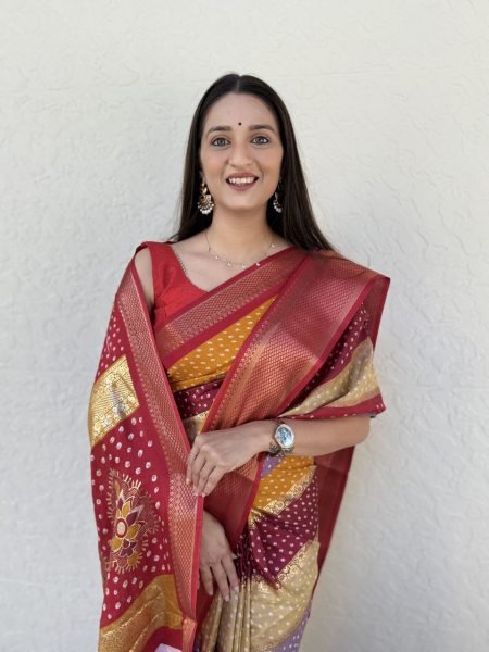 Original Dola Silk Saree with Jacquard Border Perfect for Occasions Ready Silk Sarees Wholesale