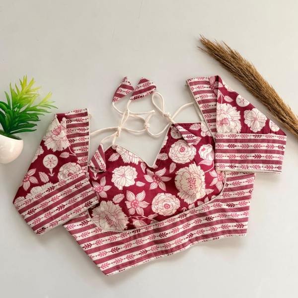 Original Handpainted Cotton Readymade Blouse At Wholesale Rates Blouse Collection