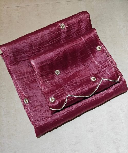 Ornate Maroon Festive Wear Saree with Heavy Handwork Blouse Silk Sarees Wholesale