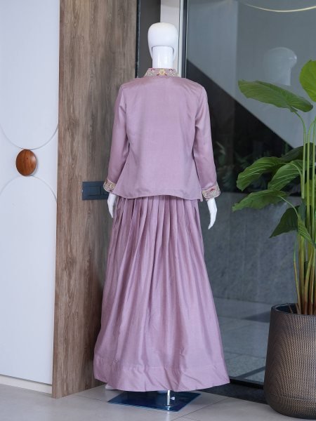 Ornate Purple Premium Zazu Silk Lehenga with Heavy Embroidery and Sequins Designer Lehenga Choli