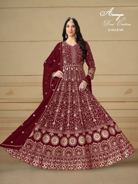 Ready Made Georgette Anarkali Suit With Dupatta Wedding Suit  Salwar Kameez