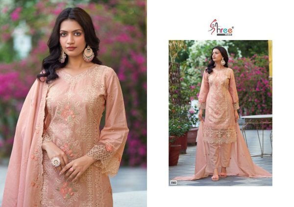 Pakistani Semi Stitched Salwar Kameez Set Pure Lawn Cotton with Intricate Embroidery Pakistani Suits Wholesale