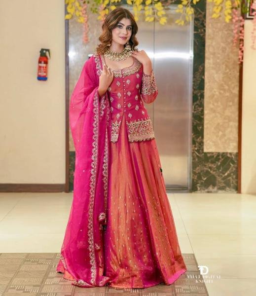 Pakistani style Embroidered Ready to Wear Lehenga Set For Women At Manufacturer rates Ready To Wear Collection