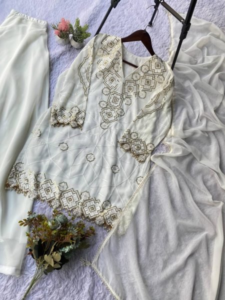 Pakistani Style Sequence Work Palazzo Suit New Arrival Ready To Wear Collection