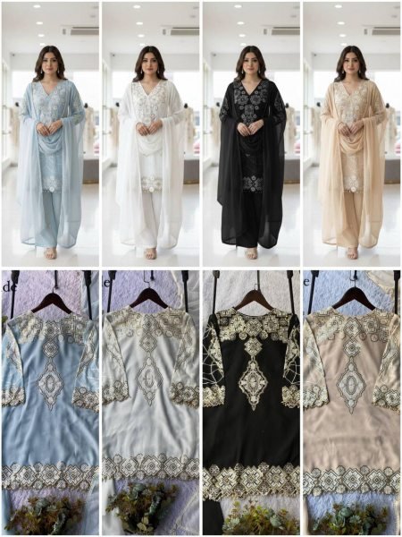 Pakistani Style Sequence Work Palazzo Suit New Arrival Ready To Wear Collection