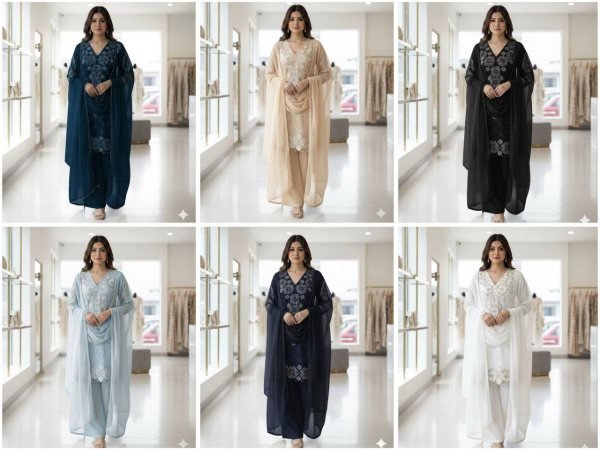 Pakistani Style Sequence Work Palazzo Suit New Arrival Ready To Wear Collection