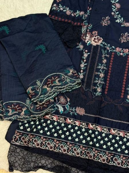 Pakistani Suit Pure Cotton Embroidered Design No 1754 from Mehboob Tex for Wholesale Buyers   Cotton Salwar Kameez Wholesale