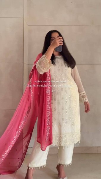 Party Look Heavy Georgette Palazzo Suit with Sequin Embroidery & Latkan Dupatta Ready To Wear Collection