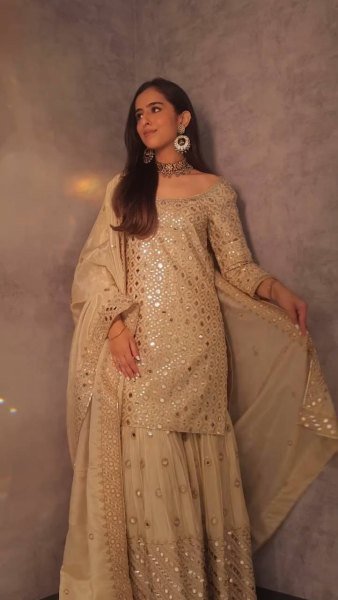 Party Wear Chinon Fabric Foil Paper Sequence Embroidery Suit Set at Wholesale Rates Ready To Wear Collection