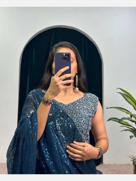 Party Wear Faux Georgette Lehenga Choli With Embroidered Work  Designer Lehenga Choli