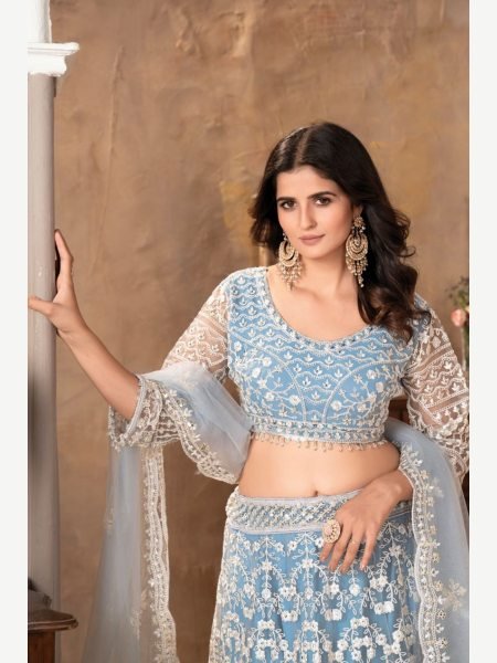 Party Wear heavy Premium Net Sequence Work Lehenga Choli  Designer Lehenga Choli