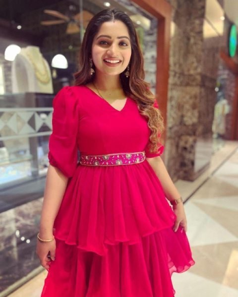 Party Wear Look Georgette Gown With Fancy Belt  Ready To Wear Collection