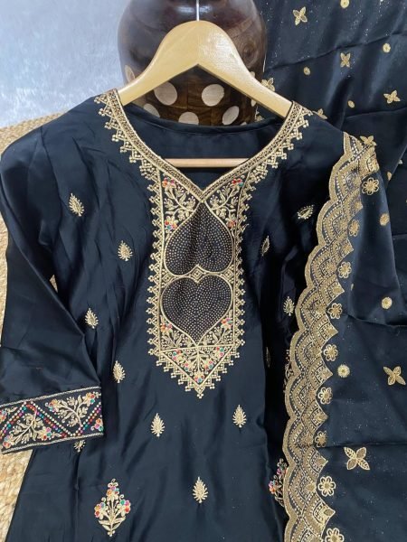 Party Wear Malay Satin Silk Kurti With Satin Silk Dupatta Ready To Wear Collection