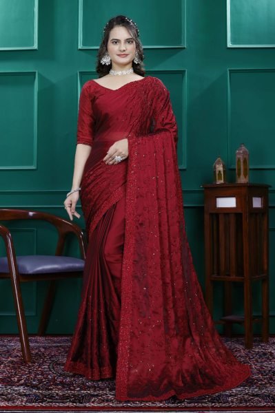 Party Wear Rangoli Silk Saree with Bangalory Blouse Wedding Collection for Resellers Embroidery Sarees Wholesale