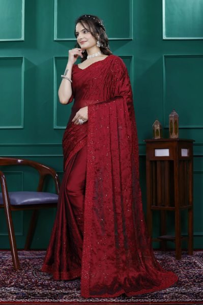 Party Wear Rangoli Silk Saree with Bangalory Blouse Wedding Collection for Resellers Embroidery Sarees Wholesale