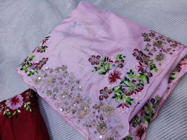 Party Wear Soft Dolla Silk Saree And Heavy Embroidery Work  Silk Sarees Wholesale