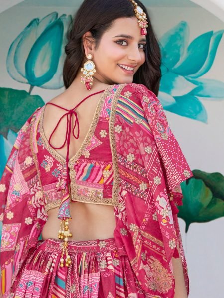  Pastel Patchwork Chinnon Lehenga Set with Dori Embroidery Premium Bridal Wear for Wholesale Buyers Designer Lehenga Choli