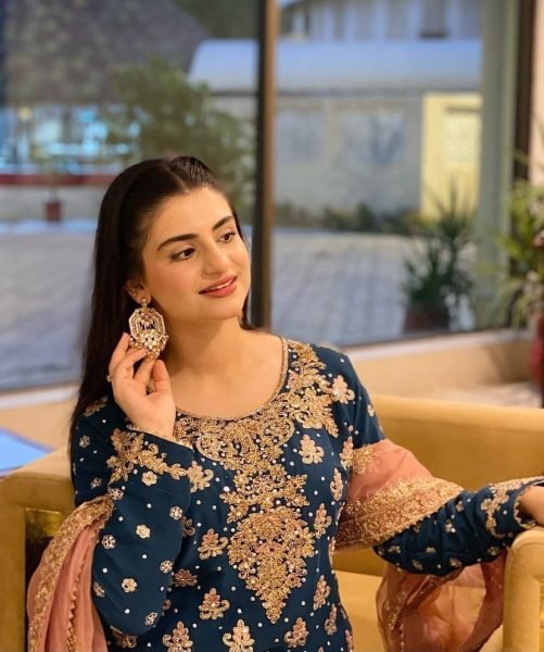 Peacock Blue Georgette Wedding Wear Sharara Suit Set With Embroidered & Sequins Work At Wholesale Rates Ready To Wear Collection