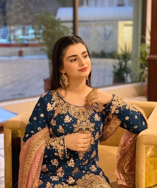 Peacock Blue Georgette Wedding Wear Sharara Suit Set With Embroidered & Sequins Work At Wholesale Rates Ready To Wear Collection